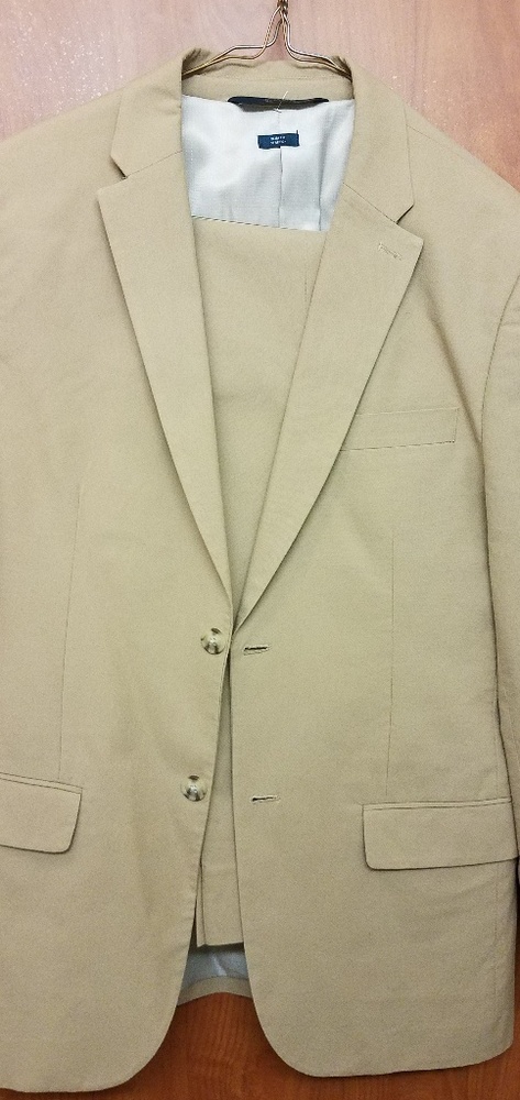 Khaki cotton suit